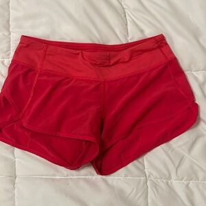 Pink Lululemon shorts